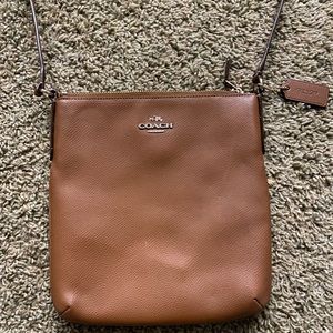 Coach crossbody brown bag
